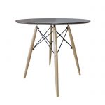 2 mesa de comedor redonda eiffel café