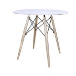 mesa de comedor eiffel blanca circural
